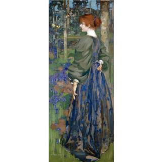 George Henry, R.A., R.S.A., R.S.W. - In The Bluebell Wood