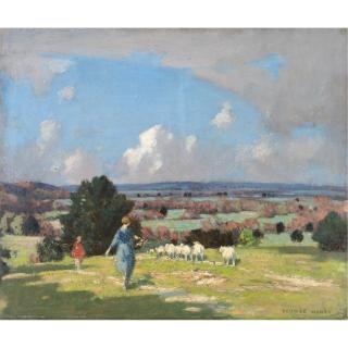 George Henry, R.A., R.S.A., R.S.W. - On The South Downs