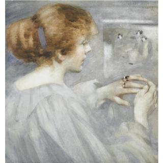 George Henry, R.A., R.S.A., R.S.W. - The Engagement Ring