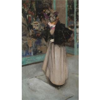 George Henry, R.A., R.S.A., R.S.W. - The Milliner\'S Window