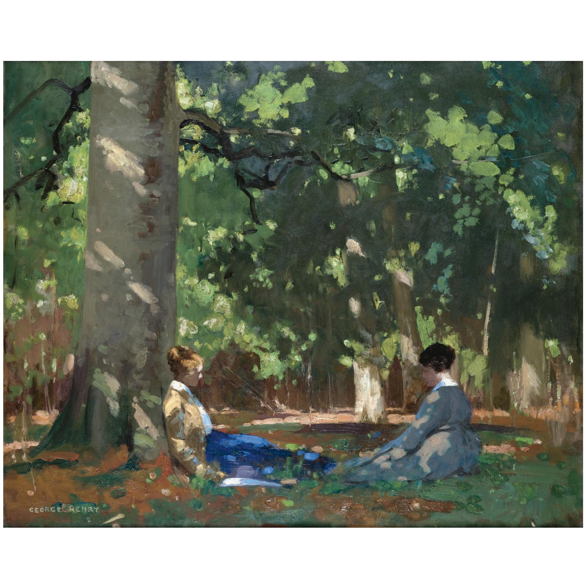 George Henry, R.A., R.S.A., R.S.W. - Under The Greenwood Tree