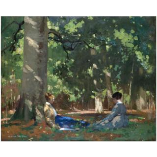 George Henry, R.A., R.S.A., R.S.W. - Under The Greenwood Tree