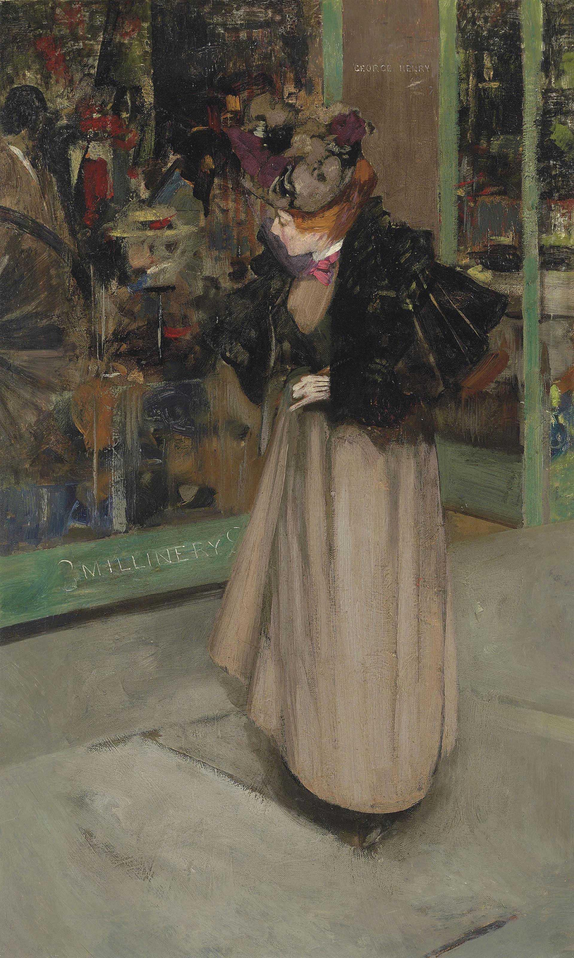 George Henry, R.A., R.S.A. - The Milliner\'S Window