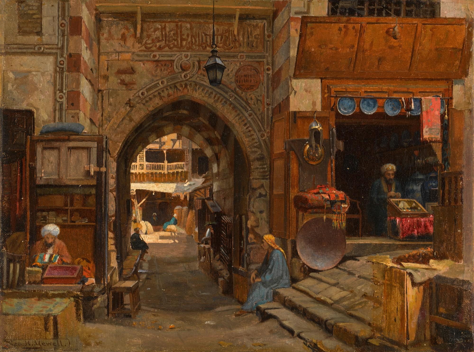 George Henry Yewell - In the Souk, Cairo