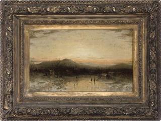 George Herbert Mccord - Figures on a frozen lake