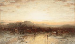 George Herbert McCord - Skating at Sunset