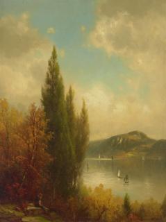 George Herbert McCord - Watching the Regatta Near Newburgh, New York