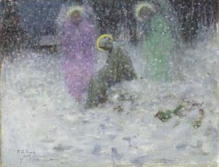 George Hitchcock - A Dream of Christmas Eve