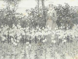 George Hitchcock - The Annunciation