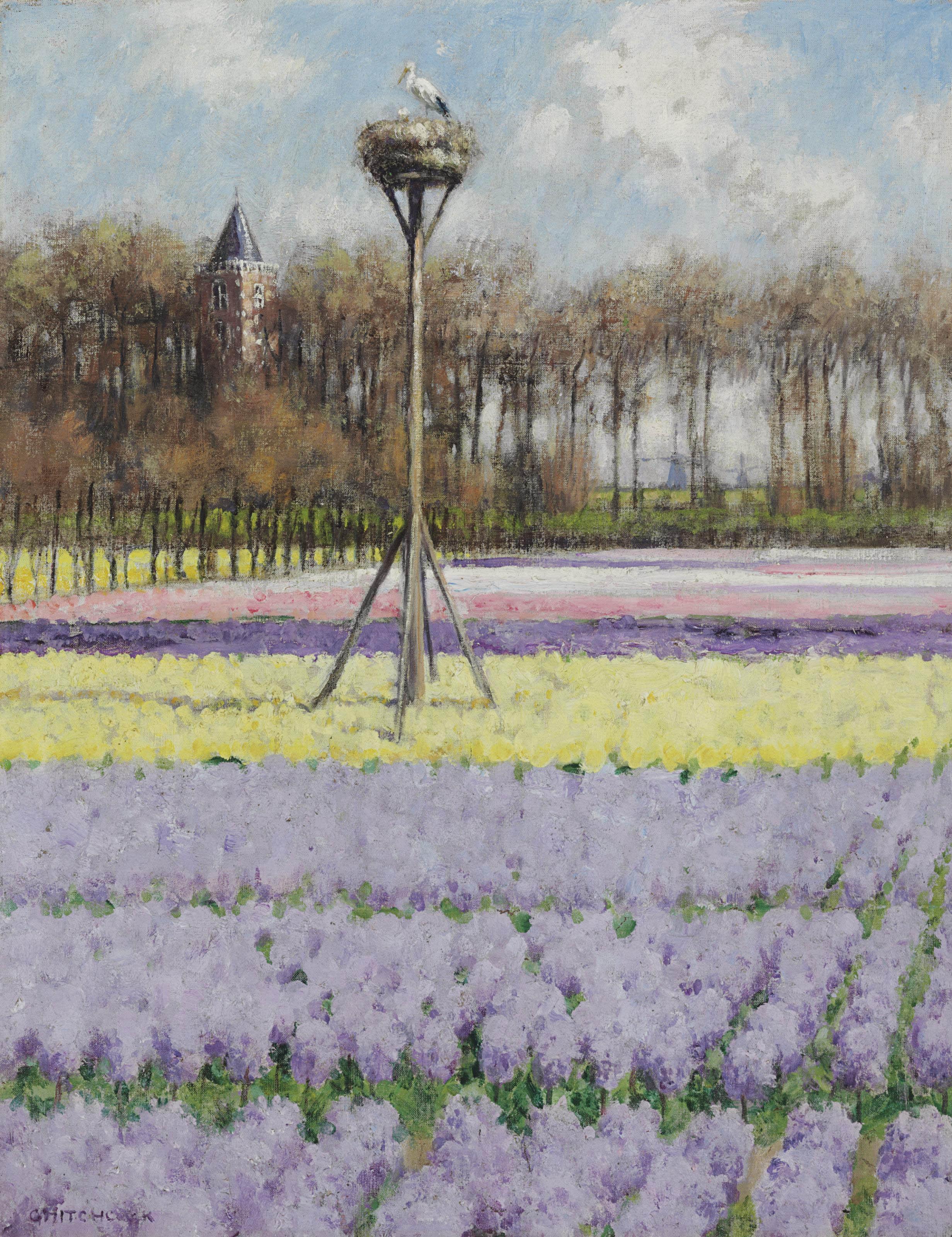 George Hitchcock - The Stork\'s Nest