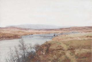 George Houston, R.S.A., R.I., R.S.W - Two views of the Naver, Sutherlandshire