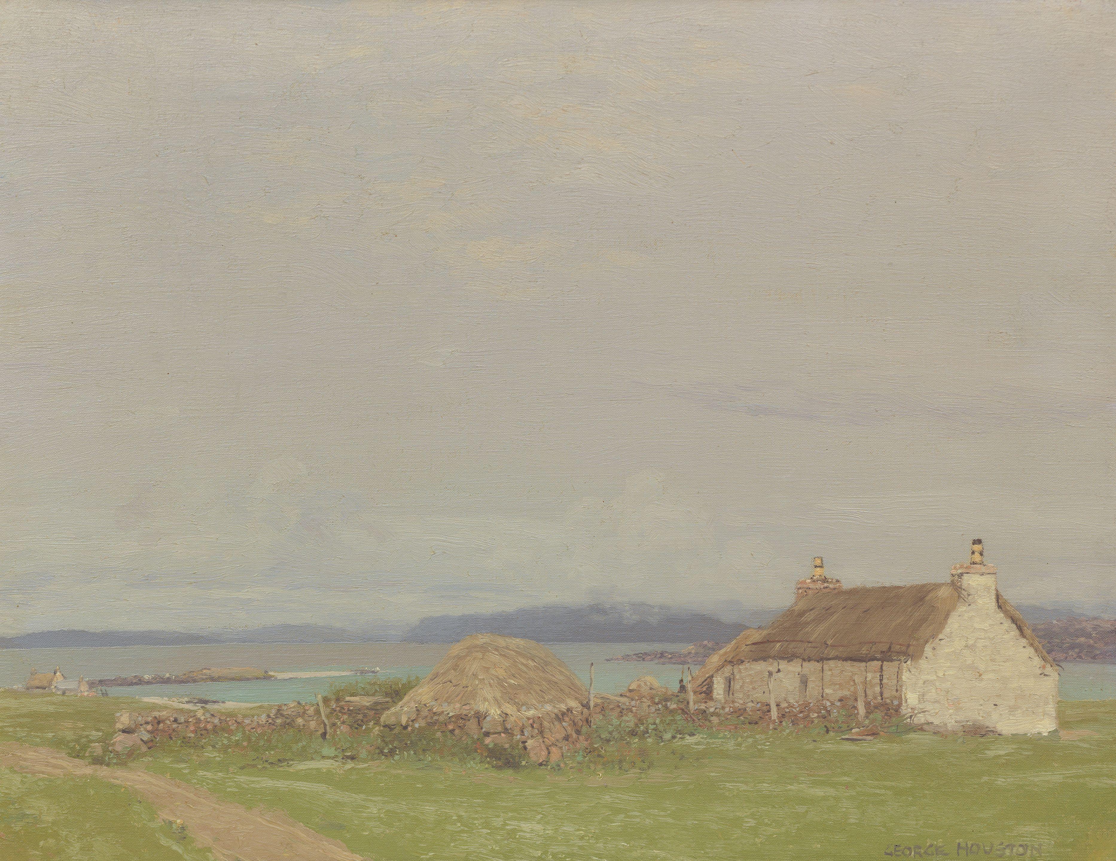 George Houston RSA RSW RGI - Summer Grey, Iona