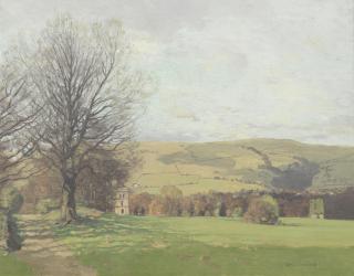 George Houston RSA RSW RGI - The countryside around Dalry, Ayrshire
