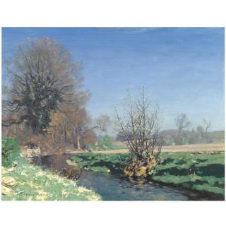 George Houston - Summertime River Landscape