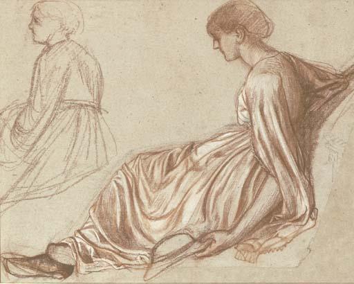 George Howard, 9Th Earl Of Carlisle, H.R.W.S. - Study of a reclining figure