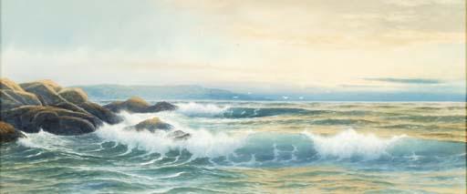 George Howell Gay - High Tide; also a companion watercolor