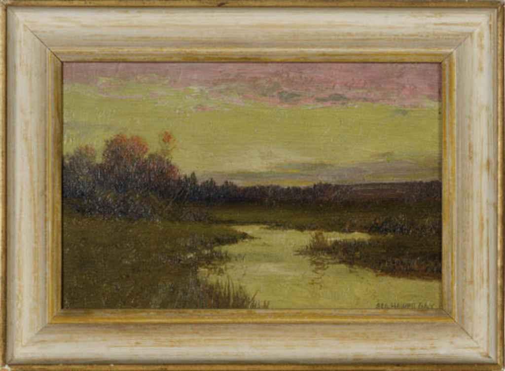 George Howell Gay - Sunset over a marsh
