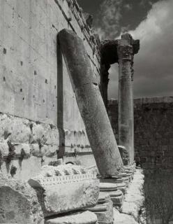 George Hoyningen-Heune - Valley Temple of Chephren (Khaf-Re), Giza, c. 1939; Untitled (Temple Baalbek), c. 1945; Untitled (Relief and Vista, Palmyra), c. 1945