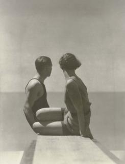 George Hoyningen-Huene - Bathing Suits by Izod, Ltd., Horst and Model on Roof, Paris, 1930