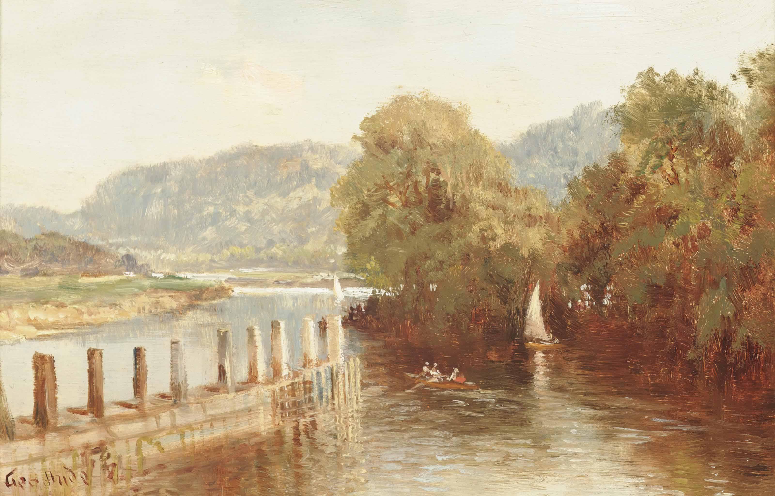 George Hyde Pownall - On The Thames, Quarry Wood, Near Marlow