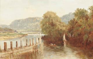 George Hyde Pownall - On The Thames, Quarry Wood, Near Marlow