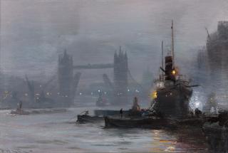 George Hyde Pownall - Tower Bridge at dusk