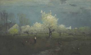 George Inness - Apple Blossoms