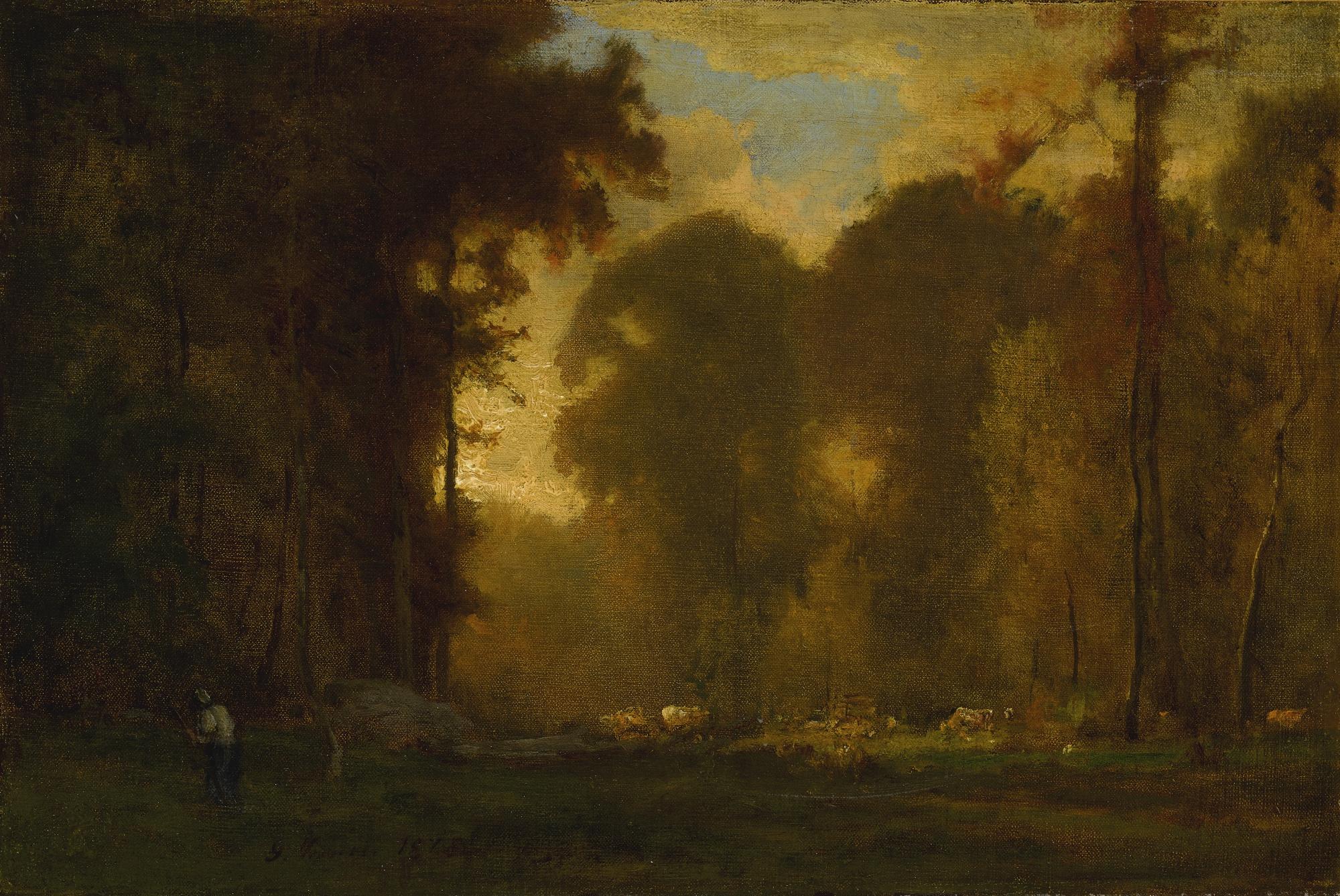 George Inness - Autumn Sunset