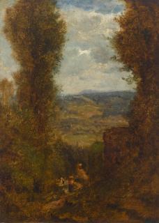 George Inness - Italy 13 1/8 x 9 1/2 in. (33.3 x 24.1 cm.)