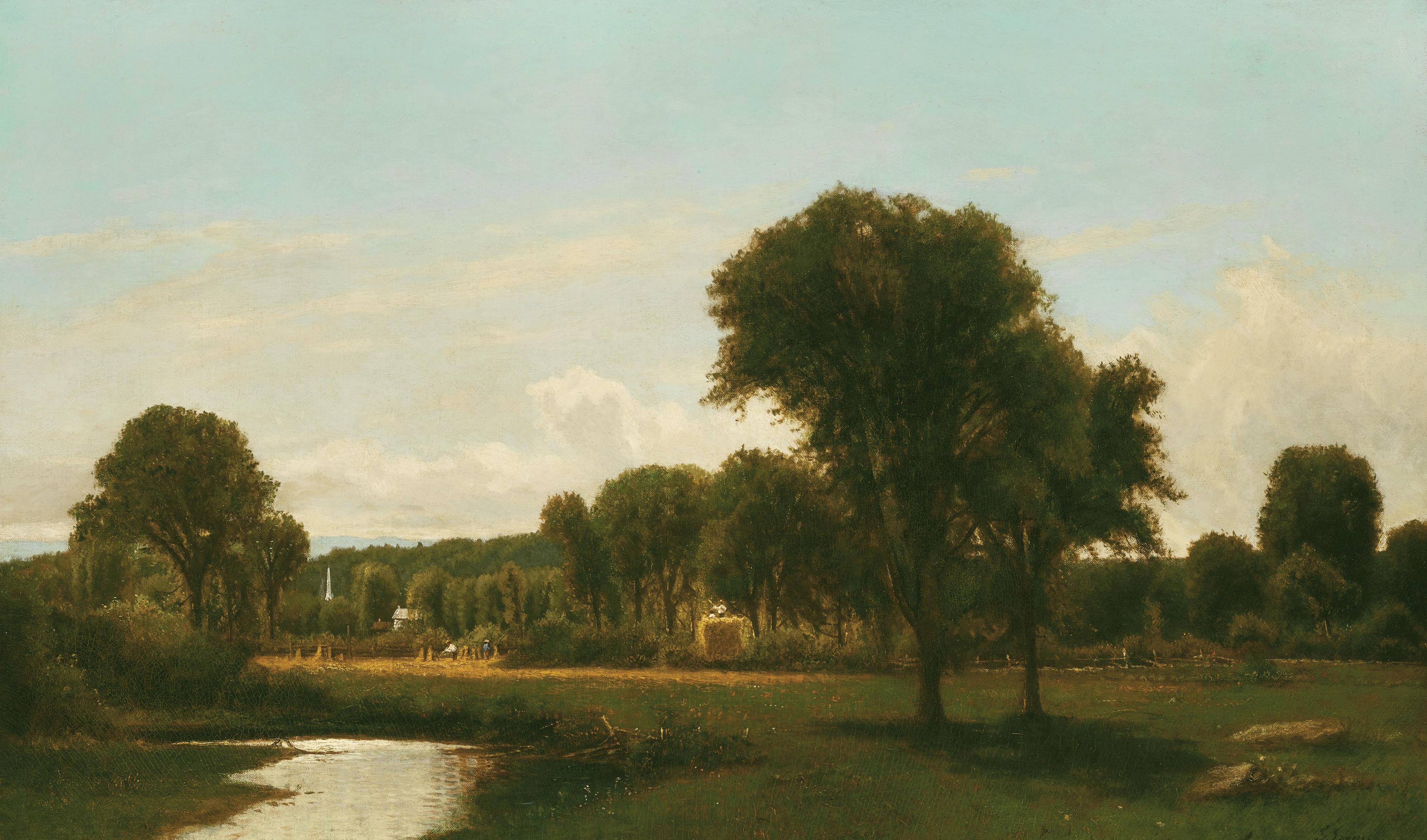 George Inness - Medfield Landscape