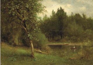 George Inness - River Landscape