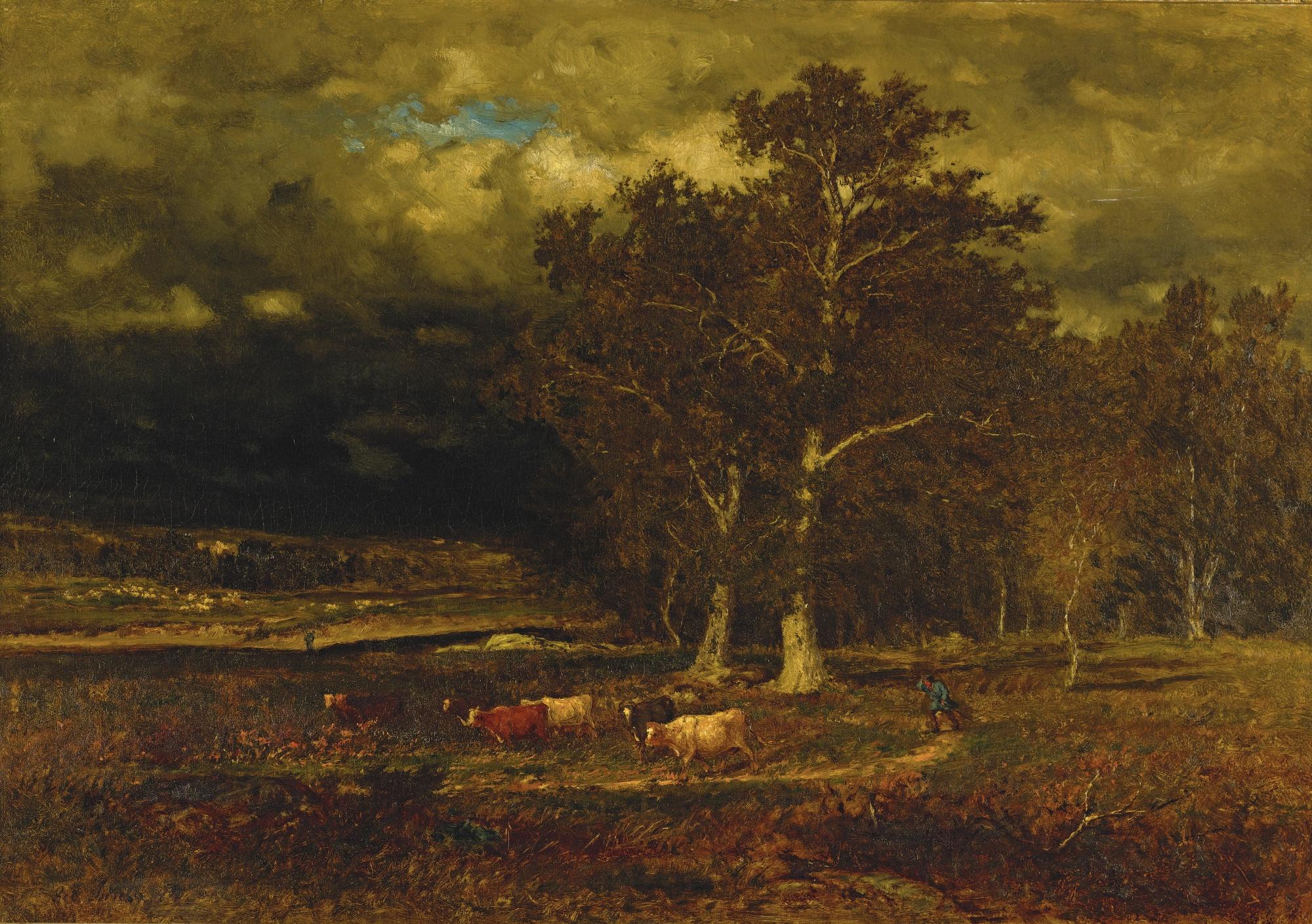 George Inness - The Approaching Storm 