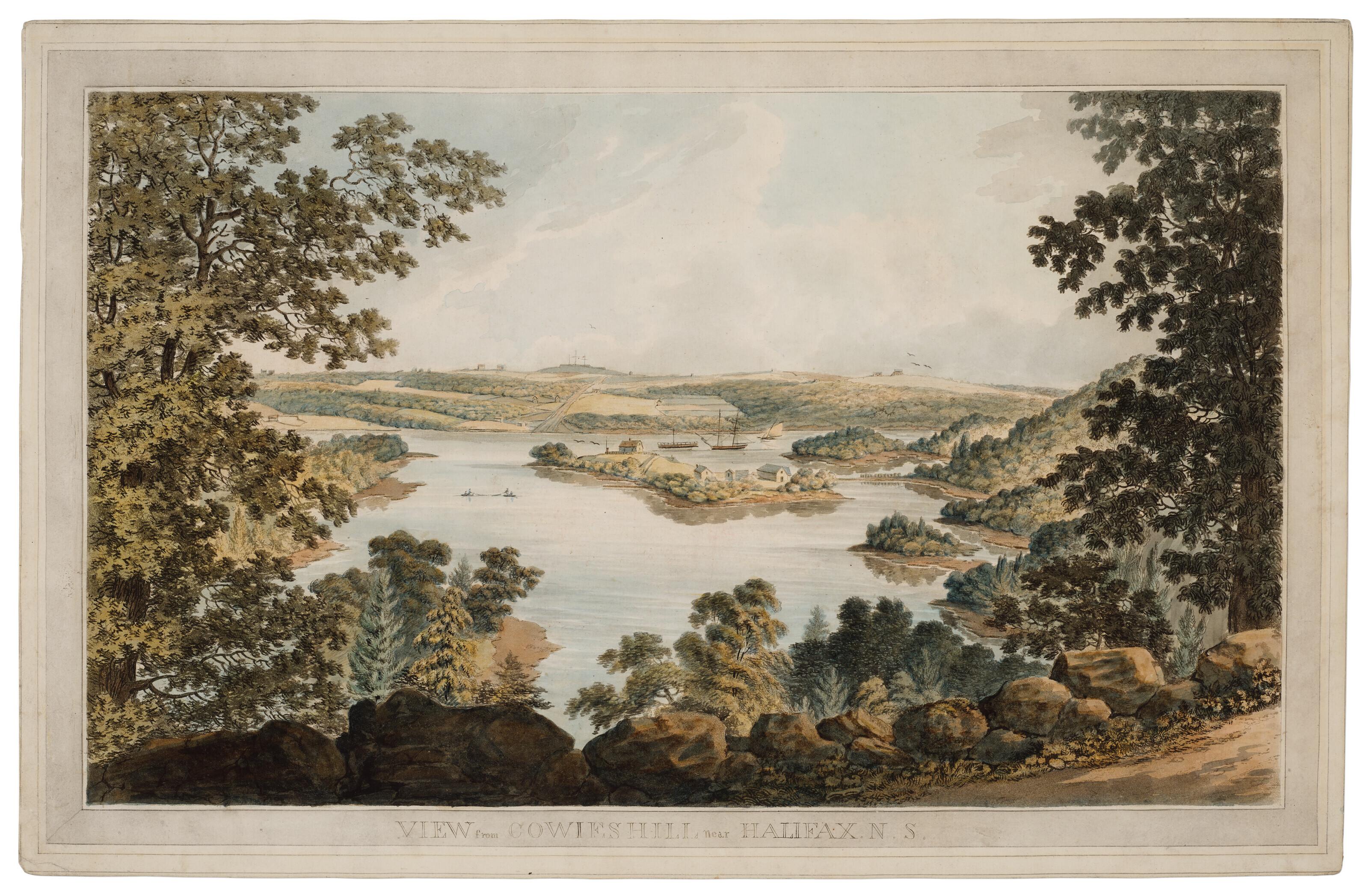 George Isham Parkyns - Halifax, Nova Scotia; Four Views