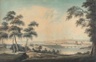 George Isham Parkyns - Quebec City as seen from the North-West, c.1795