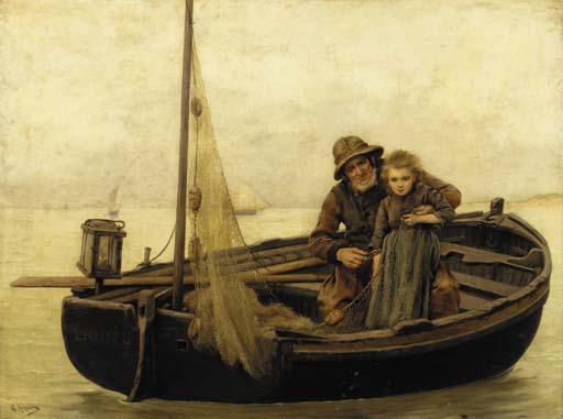 George-Jean-Marie Haquette - Mending the net