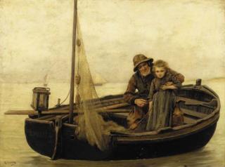 George-Jean-Marie Haquette - Mending the net