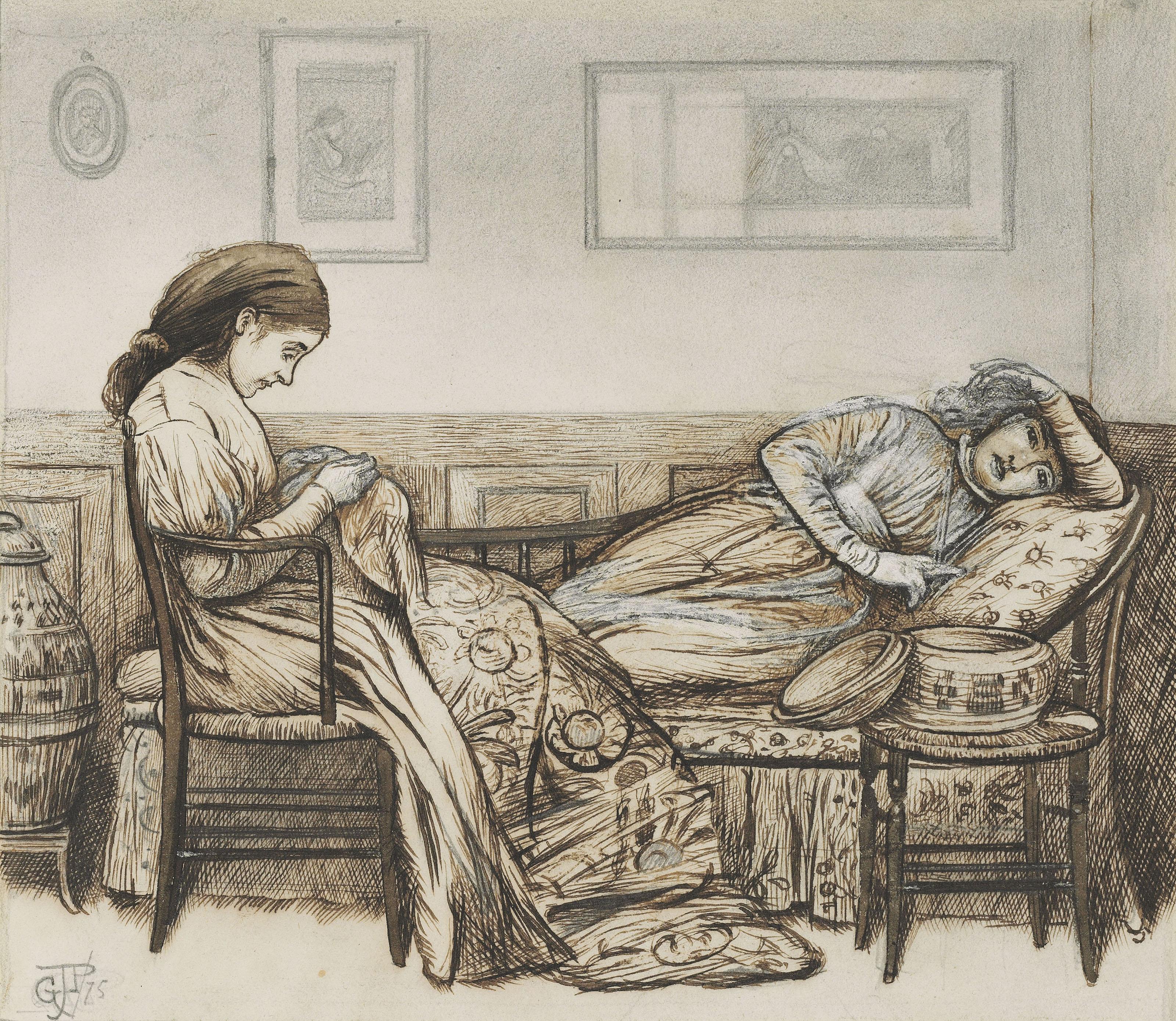 George John Pinwell, A.R.W.S. - Aesthetic Ladies