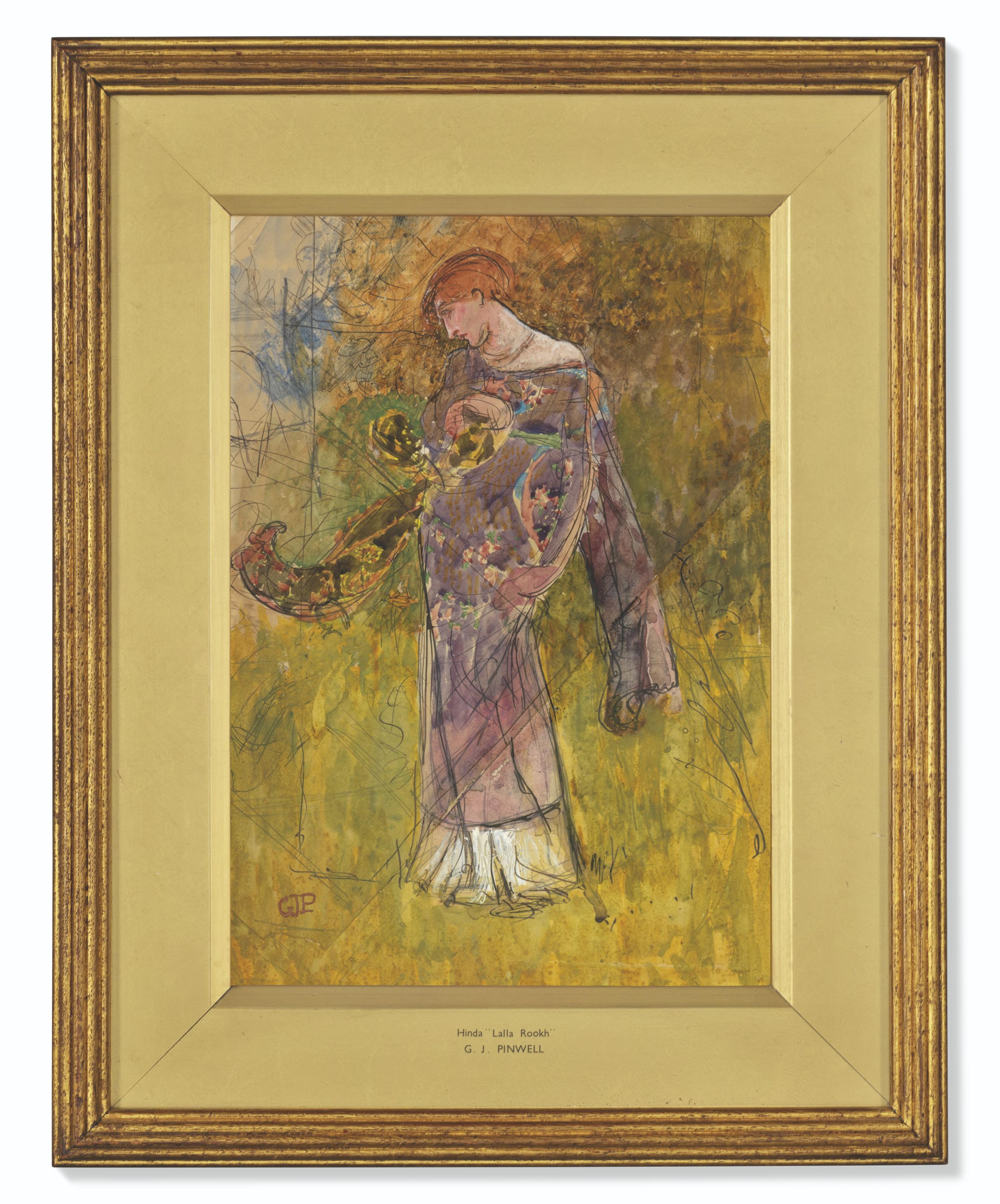 George John Pinwell, R.W.S. - Hinda, Lallah Rooke - A Study