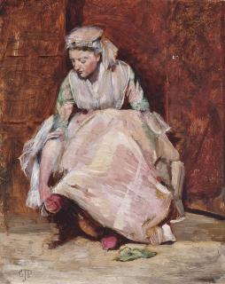 George John Pinwell, R.W.S. - The new slipper