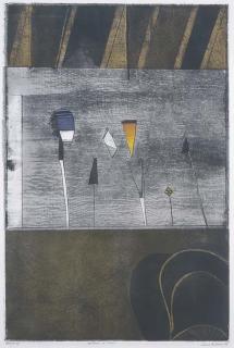 George Joseph Victor Baldessin - Emblems and Chair