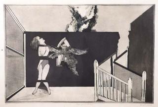 George Joseph Victor Baldessin - Personages with Staircases