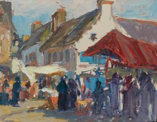 George Kennedy Brandriff - Marché, Douarnenez - France