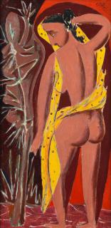 George Keyt - Girl And Cactus