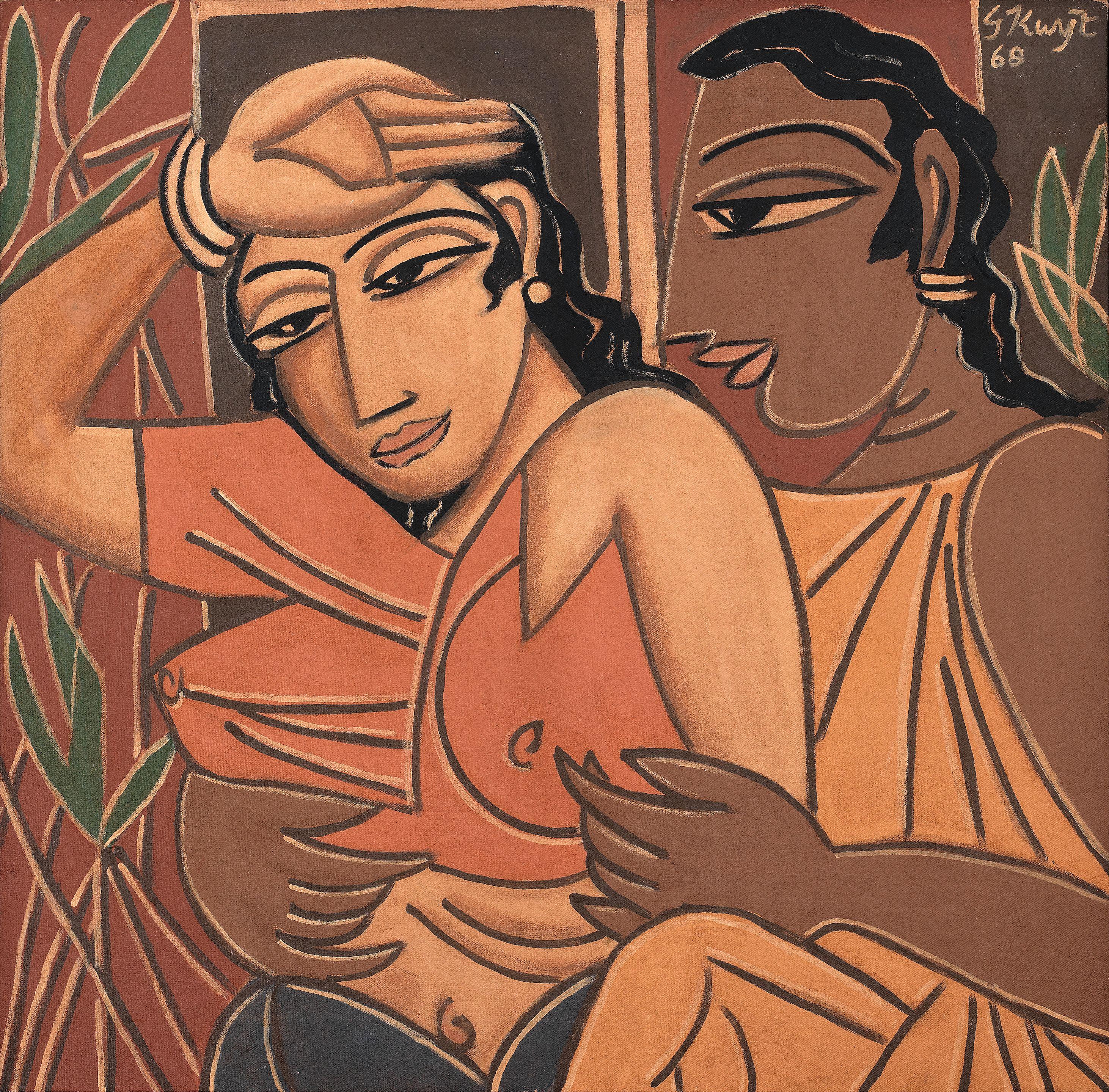 George Keyt - Lovers