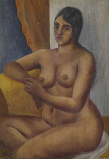 George Keyt - Portrait Of A.M. 