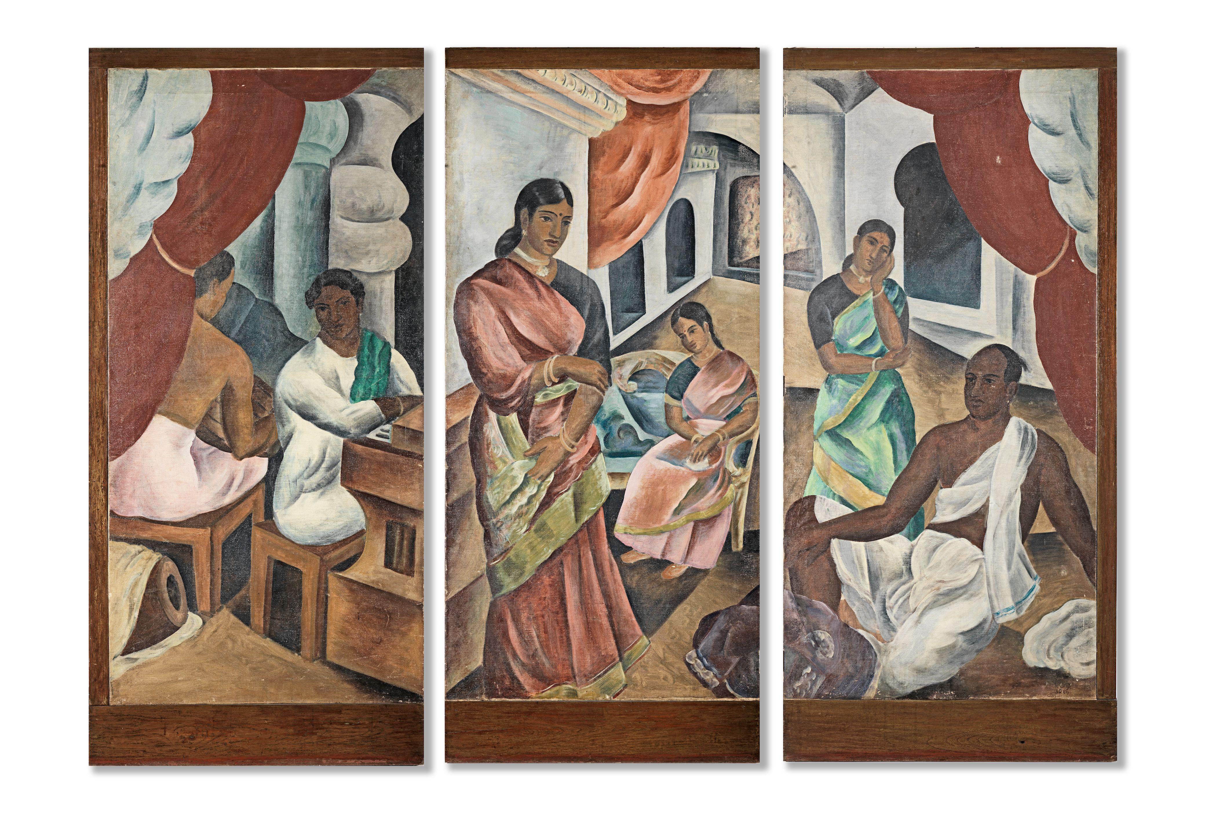 George Keyt - Triptych 1929