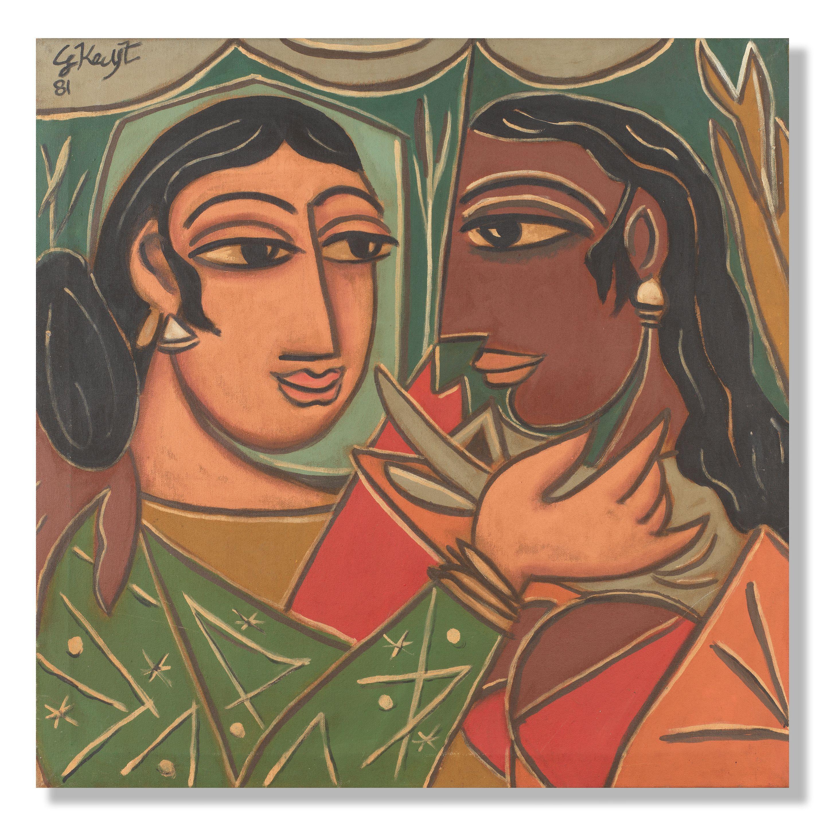 George Keyt - Untitled (Lovers)
