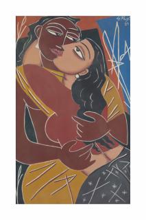 George Keyt - Untitled (Lovers)