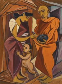George Keyt - Untitled (Man, Woman And Child)