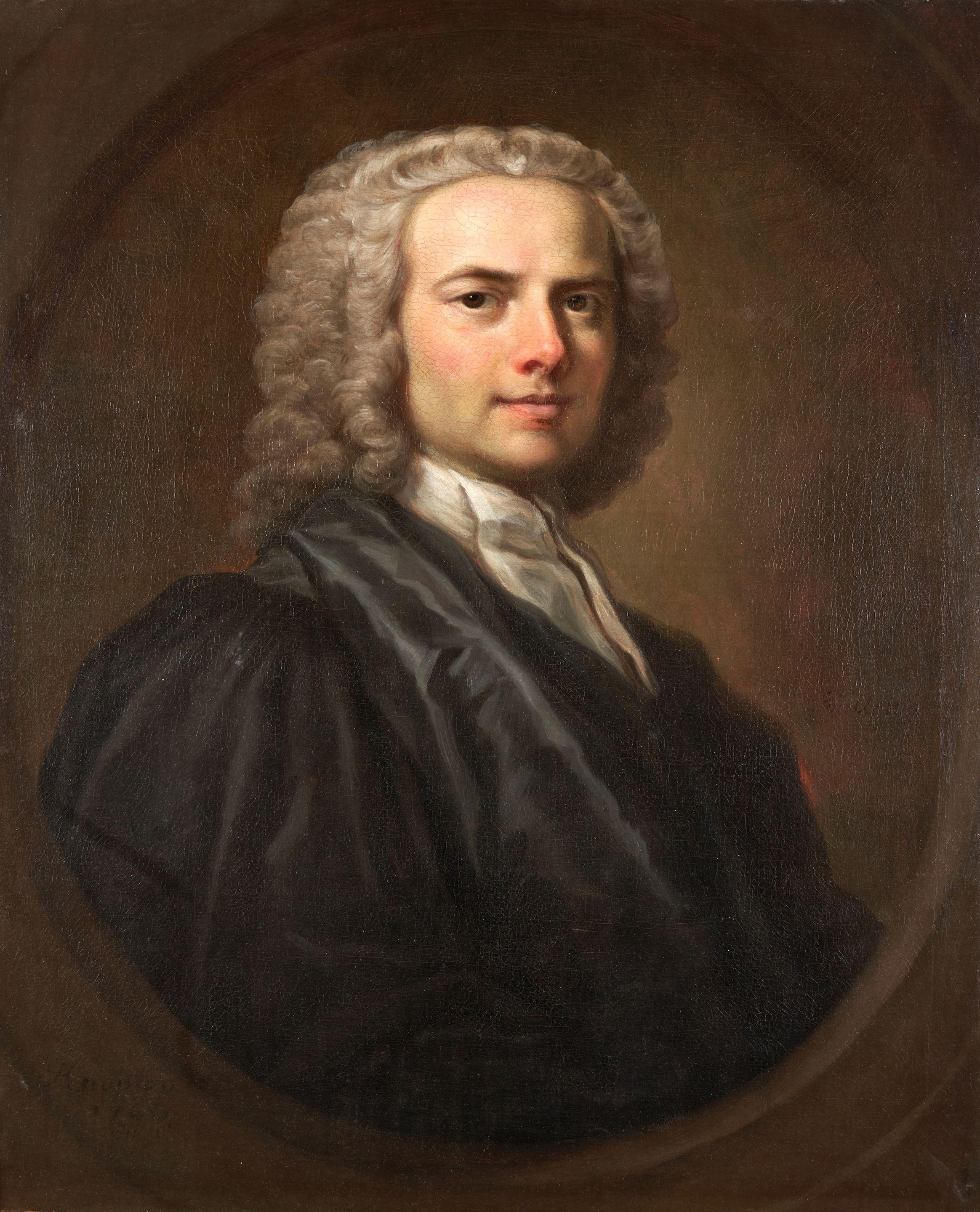 George Knapton - Portrait of the Reverend John Upton of Taunton in Academic Robes
